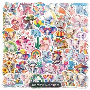 50 Cute Elephant Stickers